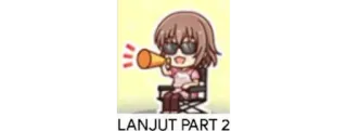 📢 LANJUT PART 2 Anime, Manga, Director, Megáfono telegram sticker