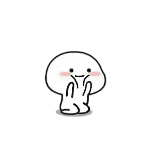 ☺️ Cartone animato, Carino, Kawaii, Emoji, Adesivo, Illustrazione telegram sticker