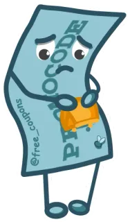 😞 PROMOCODE Coupon, Code promo, Réduction, Économies, Shopping en ligne, Offres, Coupons gratuits telegram sticker