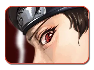 👁 Anime, Manga, Ojos, Sharingan, Ninja whatsapp sticker