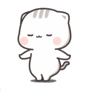 🍃 cat, cute, animal, sticker, cartoon telegram sticker