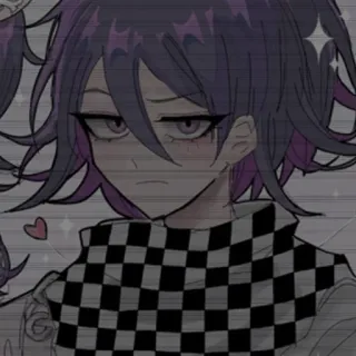 😤 Kokichi Oma Danganronpa Anime, Danganronpa, Kokichi Oma, Manga, Lila Haare, Charakter, Spiel telegram sticker