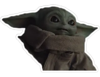 😮 Grogu The Mandalorian Grogu, Baby Yoda, Star Wars, The Mandalorian, Disney+, imut, karakter whatsapp sticker