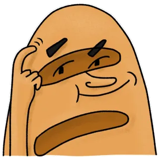 👆 denkend, verward, vragend, peinzend, onzeker telegram sticker