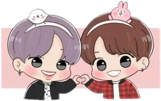 ❤️ cute, kawaii, cartoon, illustration, characters telegram sticker