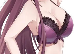👙 anime, girl, lingerie, sexy whatsapp sticker