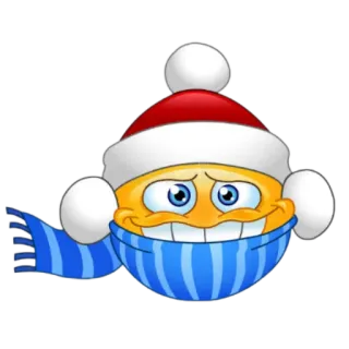 🧣 emoji, winter, christmas, hat, scarf, festive telegram sticker