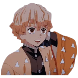 ⚡️ Zenitsu Agatsuma Demon Slayer อนิเมะ, เซ็นนิตสึ, ดาบพิฆาตอสูร, ตัวละคร, มังงะ, ผมสีเหลือง telegram sticker