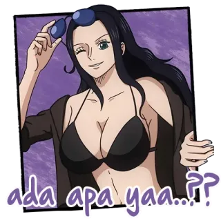 😎 Nico Robin One Piece ada apa yaa...?? Anime, Mangá, Nico Robin, One Piece, Fanart whatsapp sticker