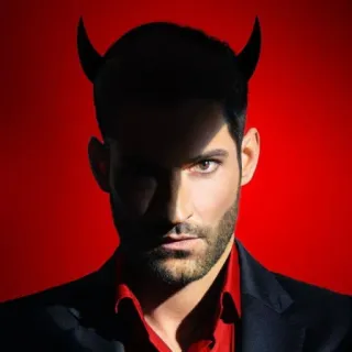 😈 Lucifer devil, lucifer, tv show, actor, male telegram sticker