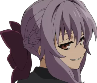 😏 anime, meisje, grijns, schattig whatsapp sticker