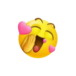 😝 Emoji, Cuore, Bacio, Amore, Affetto, Faccina gialla telegram sticker