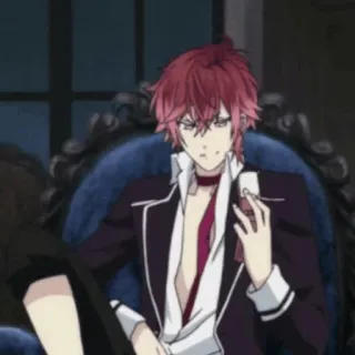 🥀 Ayato Sakamaki Diabolik Lovers Anime, Vampiro, capelli rossi, Diabolik Lovers, Ayato Sakamaki telegram sticker