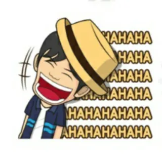 🕴 HAHAHAHAHA Мультфильм, Смех, Шляпа, Счастливый, Смешной telegram sticker