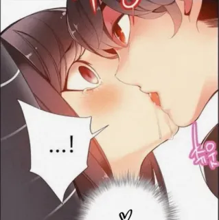 🍇 ...! anime, kiss, romance, love, manhwa, manga telegram sticker
