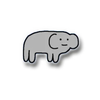 🐘 象, 動物, 漫画, 可愛い, 灰色 telegram sticker