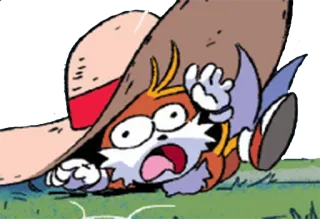 😵 Tails Tails, Sonic the Hedgehog, cartoon, character, funny, expression telegram sticker