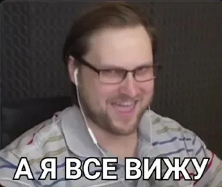 😏 А Я ВСЕ ВИЖУ telegram sticker