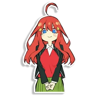 🍔 Anime, Manga, Kartun, Karakter, Rambut merah, Gadis whatsapp sticker
