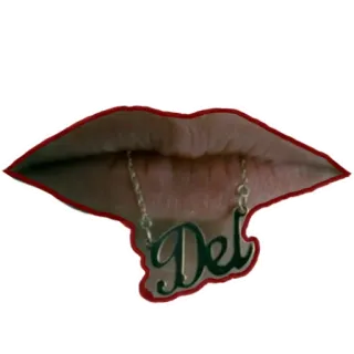 👄 Del lábios, colar, Del, boca telegram sticker