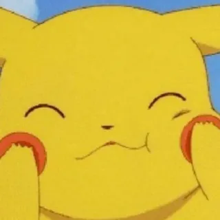 ⚡️ Pikachu Pokemon pokemon, pikachu, cartone animato, carino, giallo telegram sticker