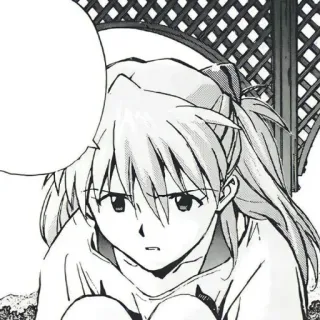 ☹️ Asuka Langley Soryu Neon Genesis Evangelion アニメ, マンガ, キャラクター, 女の子, 悲しい, エヴァンゲリオン telegram sticker