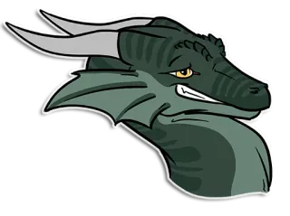 😙 dragão, fantasia, criatura, desenho animado, animal telegram sticker