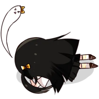 😵 Anime, Duch, Kokarda, Słodkie whatsapp sticker
