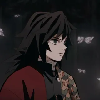 🌊 Giyu Tomioka Demon Slayer Аниме, Клинок, рассекающий демонов, Гию Томиока, Персонаж telegram sticker
