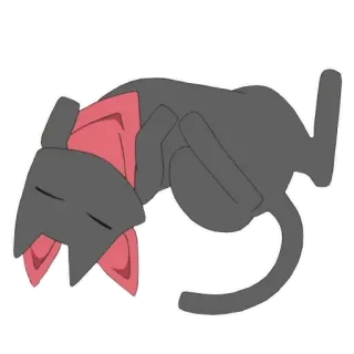 😊 кот, спящий, мультфильм, животное, домашнее животное telegram sticker