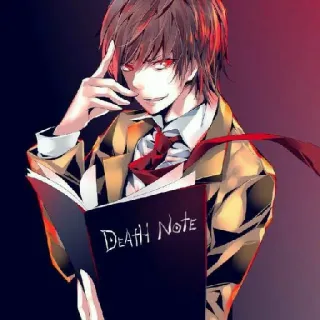 📓 Light Yagami Death Note death note, аниме, манга, сверхъестественное, лайт ягами telegram sticker