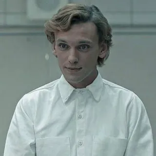 😐 Henry Creel Stranger Things Henry Creel, Stranger Things, Vecna, Jamie Campbell Bower, vilão, personagem telegram sticker