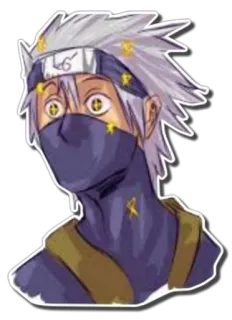 😍 Kakashi Hatake Naruto anime, kakashi, hatake, naruto, sticker, ninja telegram sticker