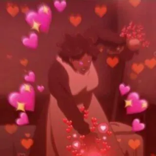 💓 hati, cinta, kasih sayang, merah, kartun, anime whatsapp sticker