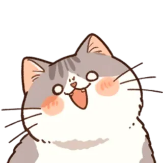 😀 gatto, adesivo, carino, animale, gattino telegram sticker