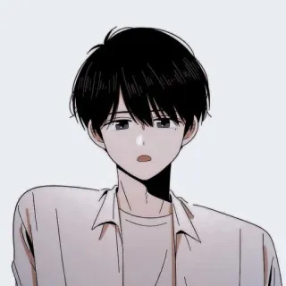 🧃 Anime, Chłopak, Kreskówka, Postać, Ilustracja, Portret telegram sticker