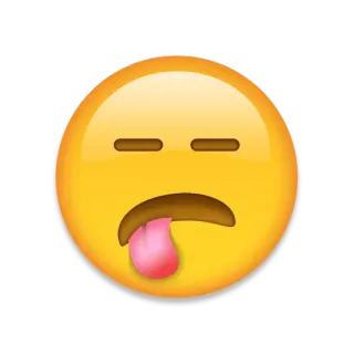 🤢 Emoji, Cansado, Entediado, Rosto, Expressão, Doente telegram sticker