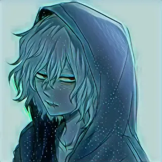 ❄️ Tomura Shigaraki My Hero Academia anime, manga, villain, hoodie, shigaraki, tomura shigaraki, my hero academia telegram sticker