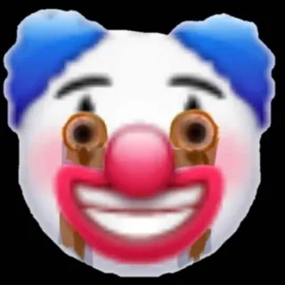 🤡 Pagliaccio, Emoji, Pistola, Violenza, Spaventoso telegram sticker