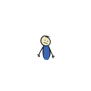 😒 stick figure, drawing, simple, cartoon telegram sticker