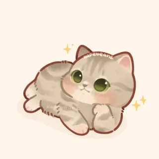 ✨ kapebeans gato, gatinho, fofo, animal de estimação, animal, kawaii, adesivo telegram sticker