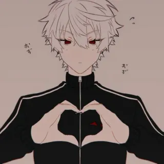 🤍 おす
おす anime, manga, heart, gesture, cute whatsapp sticker