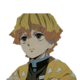 👀 Zenitsu Agatsuma Demon Slayer Anime, Demon Slayer, Zenitsu, Pegatina whatsapp sticker