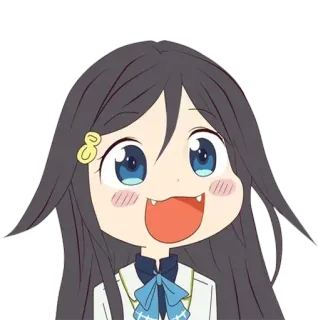 😄 anime, cartoon, cute, manga, girl, kawaii telegram sticker