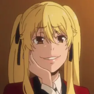 😏 Mary Saotome Kakegurui Anime, Manga, Kakegurui, Mary Saotome, Jeu, Uniforme scolaire telegram sticker