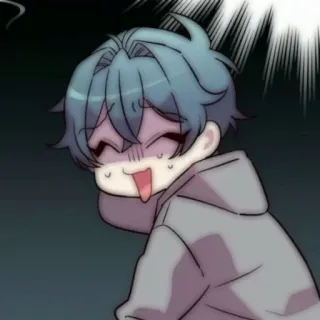 💬 Anime, Dibujo animado, Personaje, Ilustración, Chibi, Mono, Divertido telegram sticker