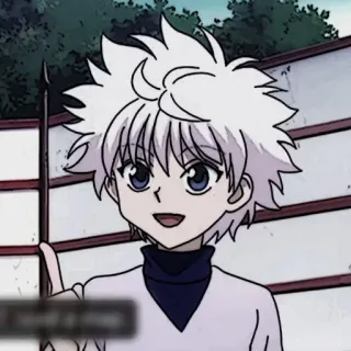 ⚽️ Killua Zoldyck Hunter x Hunter Аниме, Мультфильм, Киллуа, Hunter x Hunter, Персонаж telegram sticker