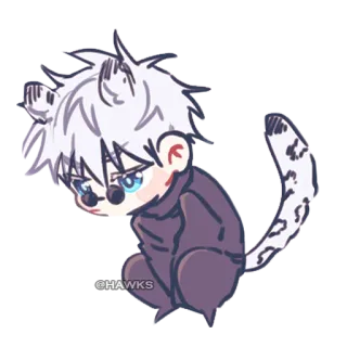 😕 @HAWKS Anime, Katze, Cartoon, Sticker telegram sticker