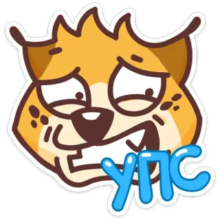 😬 УПС Katze, Cartoon, süß, Tier, Gesicht, Ausdruck telegram sticker
