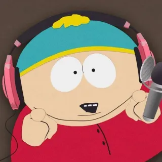 😀 Eric Cartman South Park 卡通, 埃里克·卡特曼, 南方公园, 动画, 角色, 喜剧 telegram sticker
